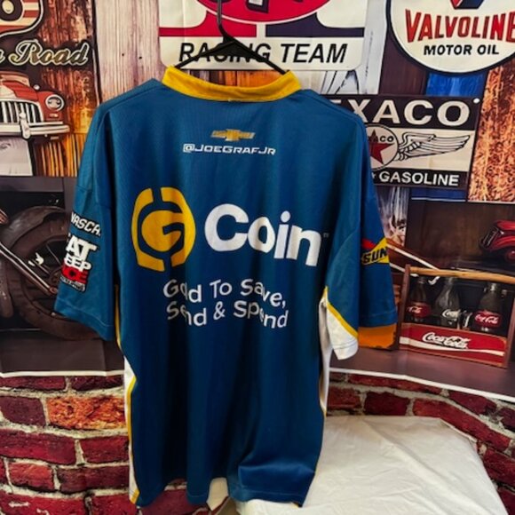 Joe Graf Jr SS-Green Light Racing Mens Pit Crew Shirt Size XL - Picture 8 of 8